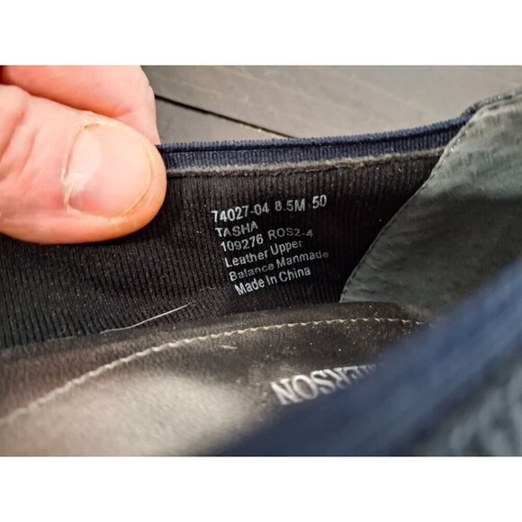 Ros Hommerson Tasha Navy Sheep Leather Heeled Ballet/Pre-owned, Sz. 8.5M EUC - Picture 9 of 9